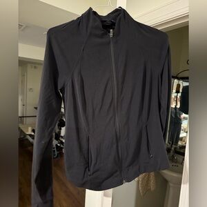 Athleta Black Full-Zip Hoodie Jacket